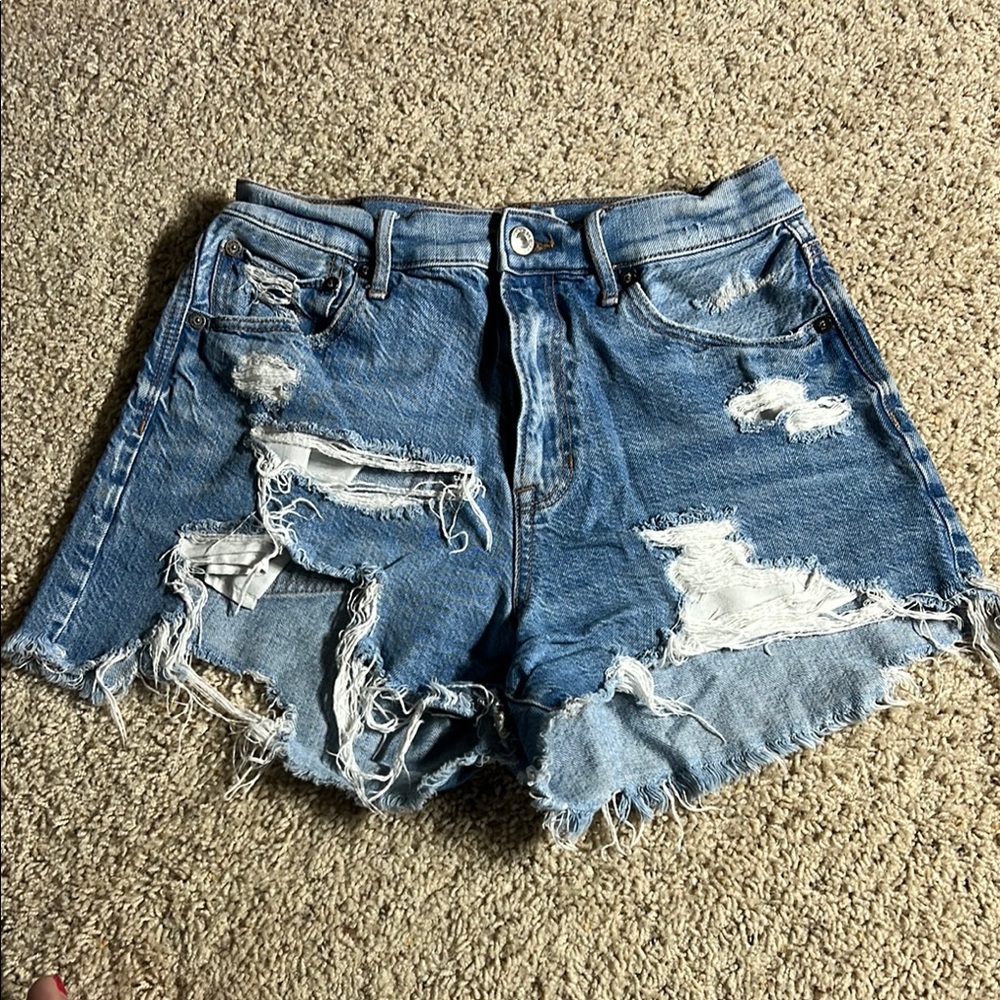 Distressed Denim Women Shorts